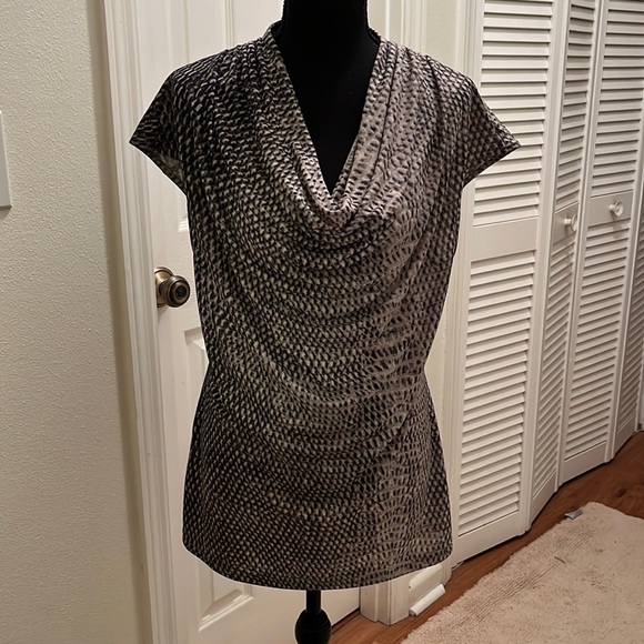 Kenneth Cole drape neck blouse - Picture 1 of 6